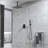 Ceiling Mounted Rain Shower System with Handheld-125774579