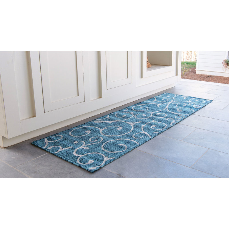Outdoor Kona Area Rug Fern Color, Runner 2' x 6'