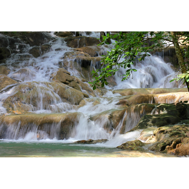Dunn's River Falls, Jamaica by Alexsvirid - Wrapped Canvas Print, 61cm H x 91cm W