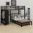 Metal Bunk Bed With Wardrobe, Trundle, Foldable Desk, Ladders-2006420632