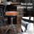 Jomarion Swivel Upholstered Adjustable Height Counter Stool with Metal Frame
