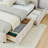 Storage Upholstered Bed Frame with Thick Fabric-602058924-602058927