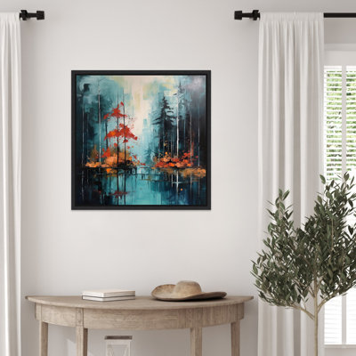 Dense Forest by Tradelink inhouse artist Framed Canvas Wall Art Print