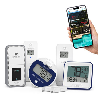 Système d'alertes et de surveillance Wi-Fi pour piscine La Crosse Technology, X100-P-01