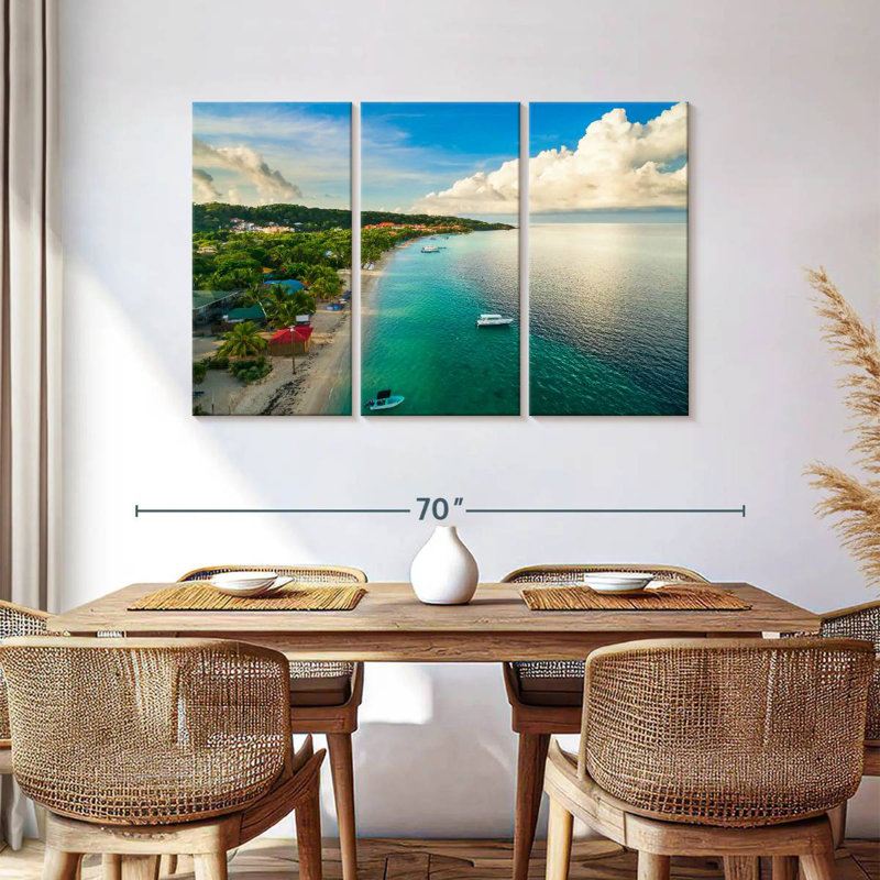 Plage tropicale Gillard Roatan, H 36 po x l 57 po