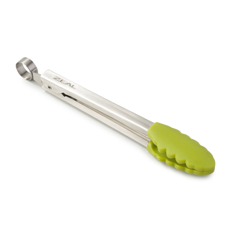 Zeal Kitchen Tong, 20.5cm L x 5.5cm W x 2.7cm D, Lime Green