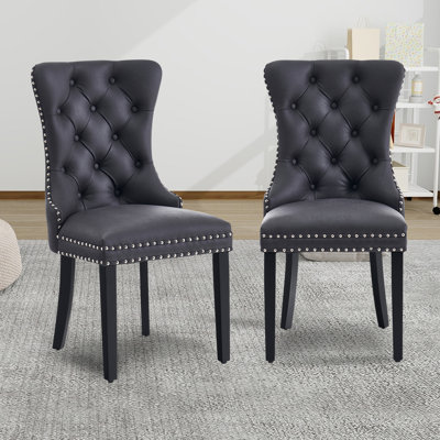 Black Parsons Dining Chairs (Set of 2)