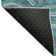 Premium Machine Washable Prisco Teal Rug