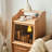 Glass Door Small Pantry Cabinet Storage Cabinet-102531229