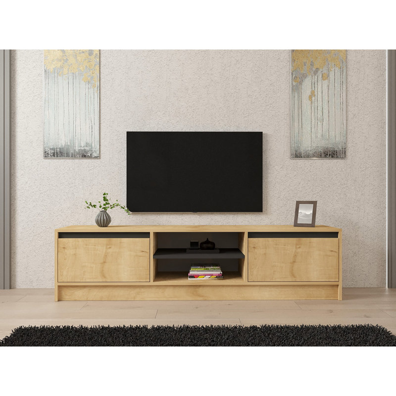 Keikei Unfinished TV Stand, Natural