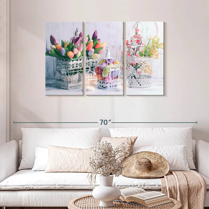 Décoration de Pâques, H 28 po x l 45 po