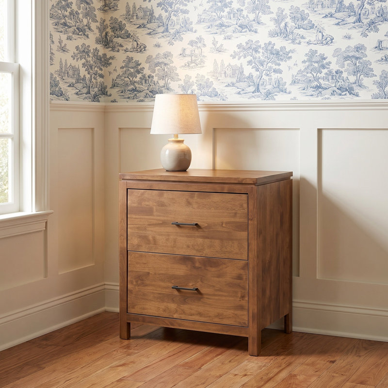 Classeur latéral en bois massif - Fabriqué aux États-Unis, Tuscan Brown