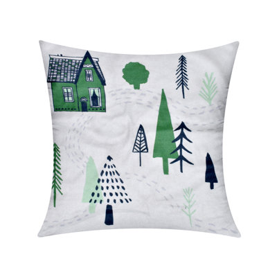 Millano Collection Forest Cabin Square Pillow Cover & Insert