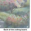 North Carolina Dogwoods in Watercolor Glass Cutting Board Large