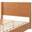 Structure de lit plateforme en bois massif avec tête de lit, aucun sommier nécessaire, conception sur pied pour un assemblage facile et un soutien maximal.-130075850-130075851