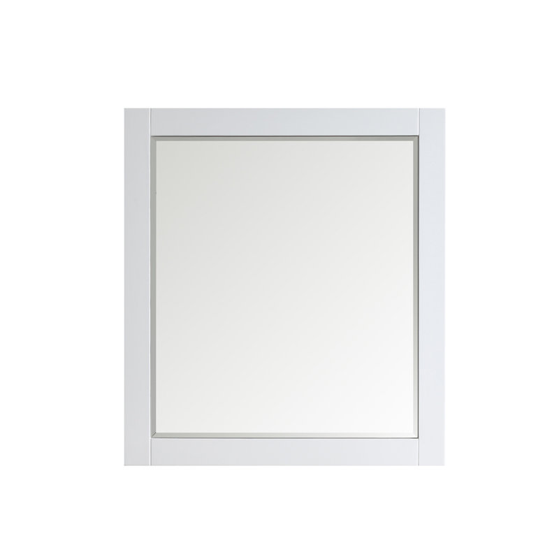 Dominey Wood Wall Mirror, 36" x 34", Gray