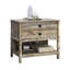 Classeur latéral brun de style côtier de style brun pour le bureau, bois d'ingénierie, tiroir à extension complète, rangement légal et européen, option de rangement décoratif polyvalent, mécanisme, base, compact