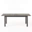 Table de salle à manger extensible gris foncé