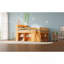 Lit mezzanine double avec rangement, tête de lit avec lumières DEL, naturel-223360276-223360283