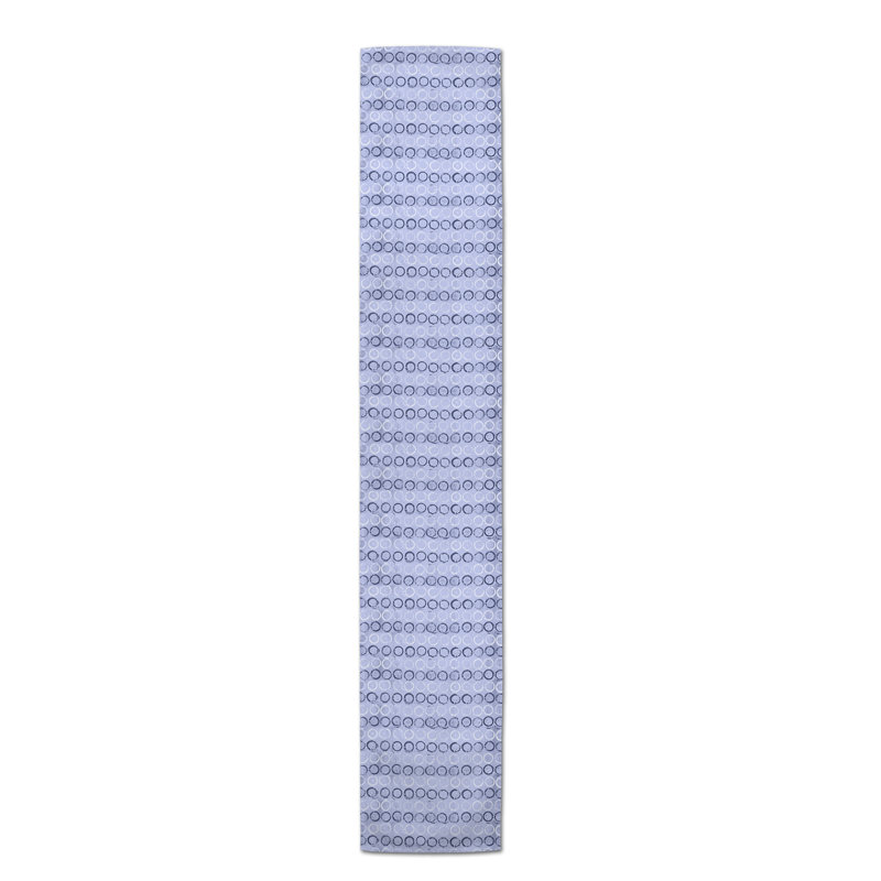 Mcintosh Geometric Table Runner, 90" L x 16" W, Navy, Vihaan Geometric