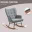 Avienda Solid Wood Rocking Chair