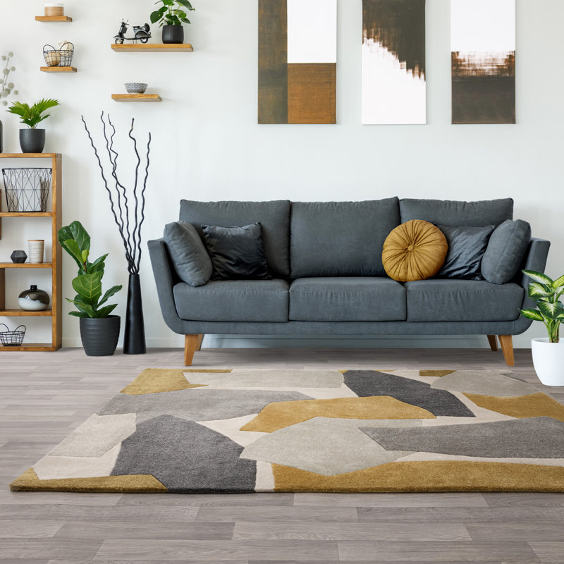 Mitrea Rectangle Abstract Hand Woven Dhurrie, Rectangle 120 x 170cm
