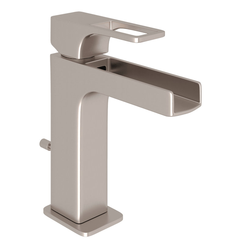 Polished Nickel Modern Single Handle 6'' Lavatory Faucet
