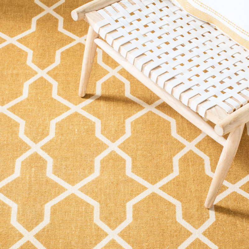Charing Cross Hand Loomed Jute Geometric Rug, Rectangle 5' x 8'