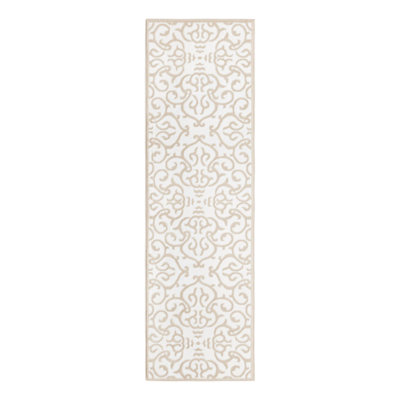 Tapis blanc / beige Anah