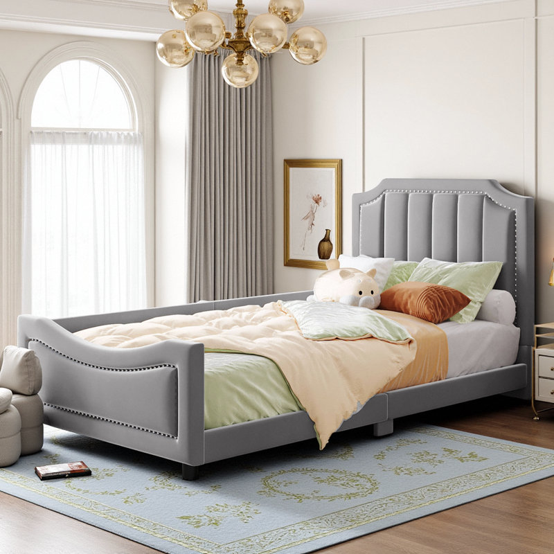 Lit de jour rembourré Classic, Gris