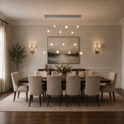 Lustre en cristal 12 lumières Transitional