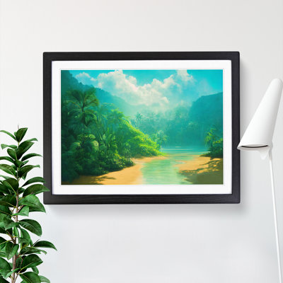 XH1022-9234X Tropical Forest Beach Vol.4 - Single Picture Frame Painting