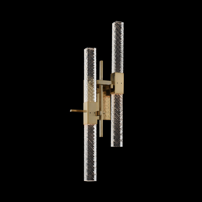 Applique murale Apollo 2 LT champagne doré brossé / transparent Allegri