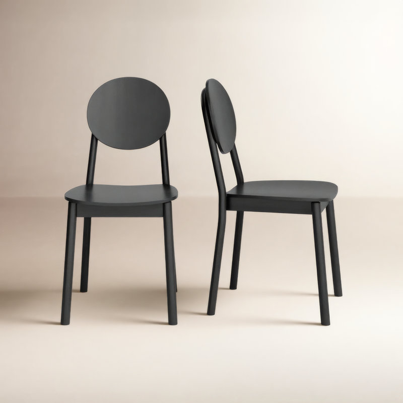 Kassia King Louis Back Side Chair in Black