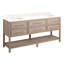 72" Robertson Double Bathroom Vanity Set with Rectangular Undermount Sinks-75247727-75247729-75247734
