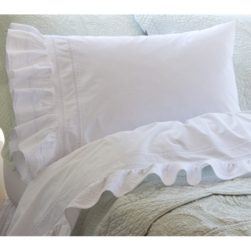 Elisa 100% Cotton Sheet Set, California King Sheet Set + 2 Pillowcases