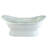 Kingston Brass Aqua Eden 72-Inch Cast Iron Oval Double Slipper Pedestal Tub (7-Inch Faucet Drillings)