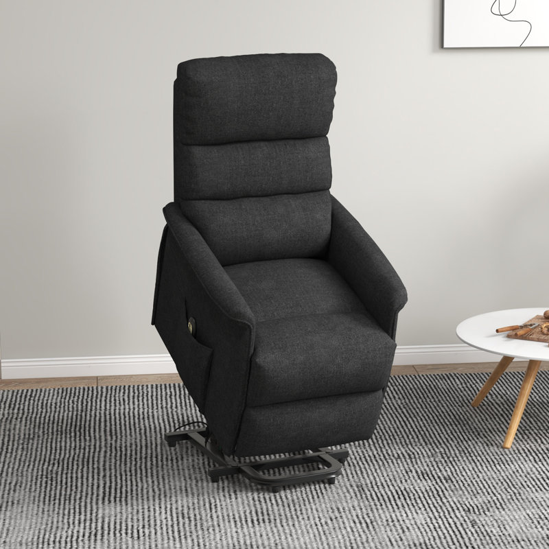 Fauteuil inclinable électrique lève-personne standard de 26 po Forester, Polyester noir