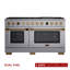 60 In. 7.9 Cu. Ft. 10 Burners Dual Fuel Range For Propane Gas In Stainless Steel With Kucht Horus Thermostat-1996192068-2041003878