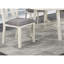 Ensemble de 2 chaises de salle à manger avec coussins en tissu et lignes blanches