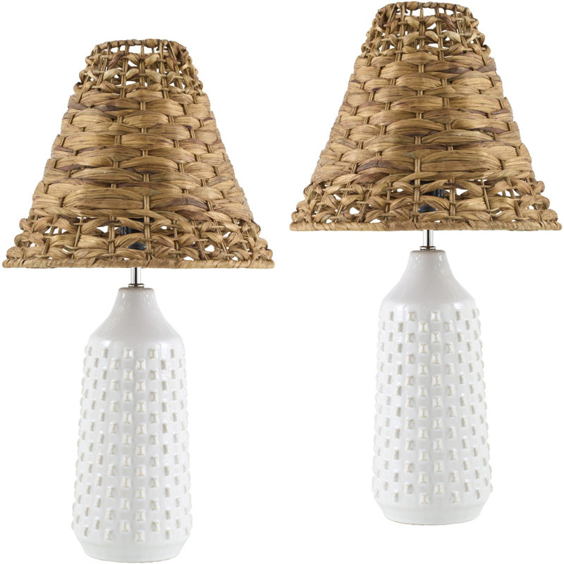 Lampe de table Ashiley, Blanc