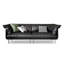 Canapé modulaire noir en cuir véritable-586562151-586562146