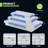 3-Piece Clear Plastic Grid Storage Box Set With 9/15/24 Adjustable Compartments & Removable Dividers – Jewellery, Craft, Tool Organizer