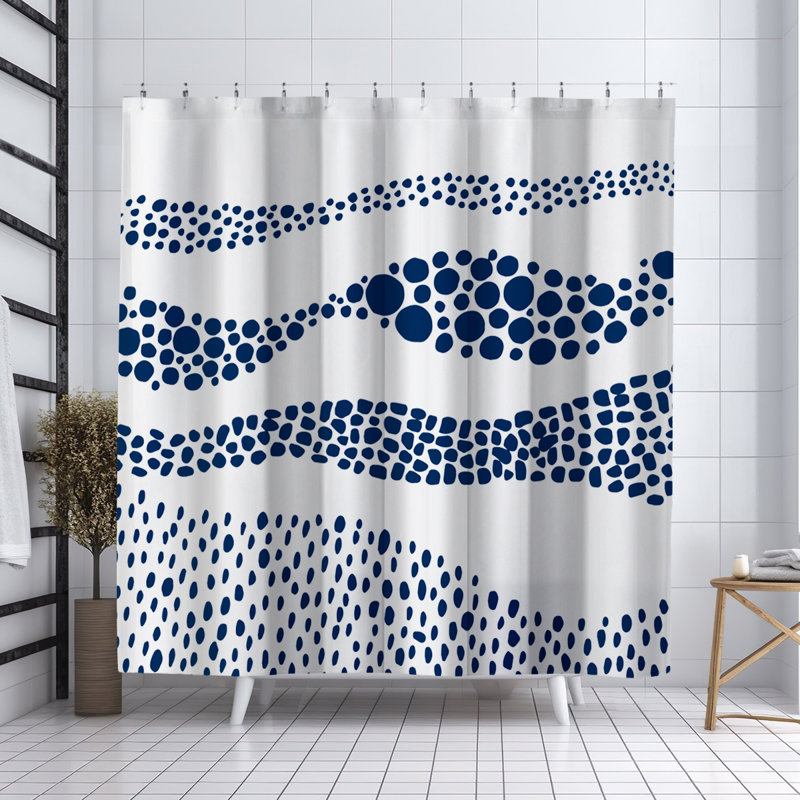 Rideau de douche Coco, Bleu marine