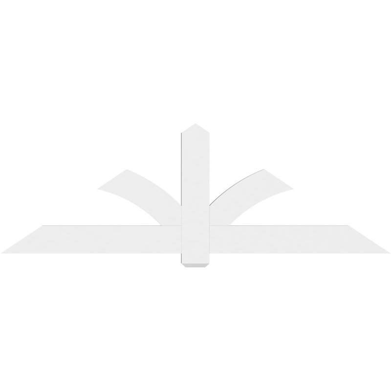 Support pour pignon en PVC Redmond, H 28 po x l 84 po (pas: 8/12), P 2 po x F 6 po