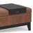 Oregon 42"W Upholstered Vegan Leather Contemporary Rectangular Lift-Up Storage Ottoman Bench with Tray and Hidden Storage-689329886