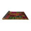 Tapis décoratif multicolore à motif abstrait-1919517008