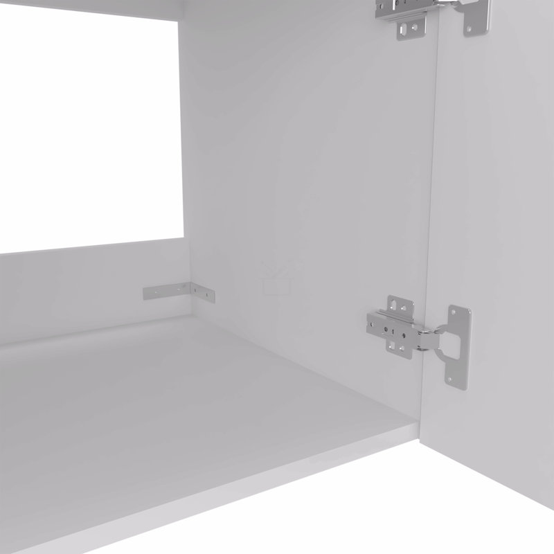 Meuble-lavabo de salle de bain 1 porte avec lavabo