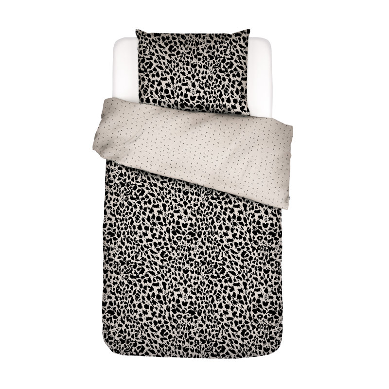 Covers & Co Wild Thing Duvet Cover Set with Pillowcases, 155 x 220cm Duvet Cover + 1 Pillowcase (80 x 80), Black/White