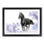 Wild Black Horse in Abstract - Framed Print-55768367-55768366